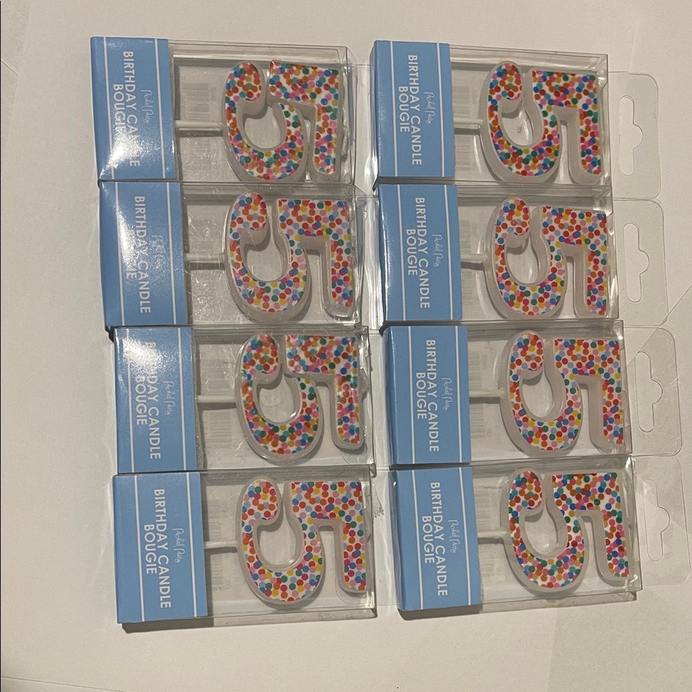 Number 5 Birthday Candle - Multicolor